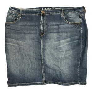 Women’s R Jeans 36 18/20 Denim High Rise Jean Mini Skirt 2X 2XL XXL